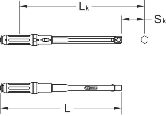 KS TOOLS sukimo momento raktas 516.4252